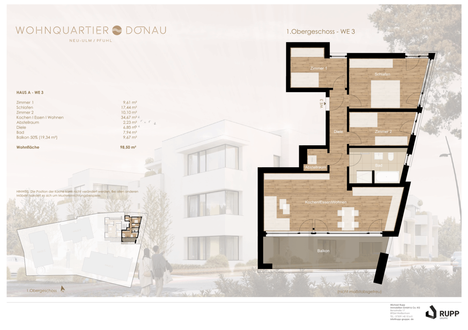 Grundriss WE 3
