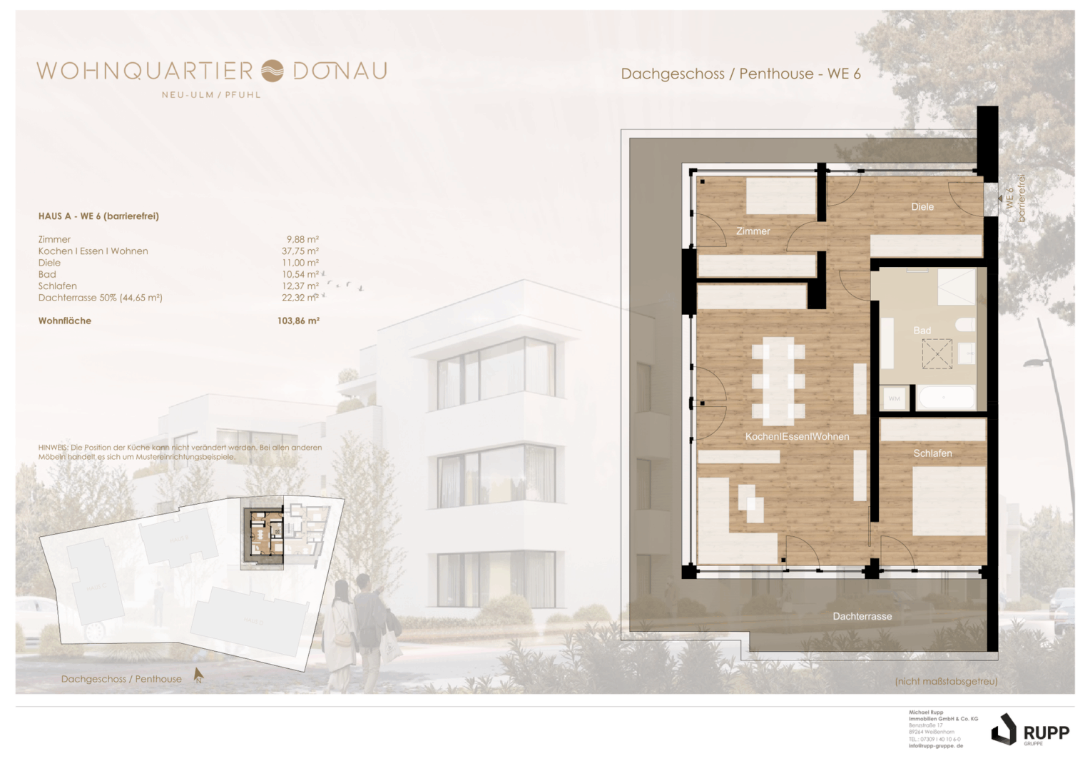 134224 BA2_Haus A_WQ Donau Pfuhl_Verkaufsplan_WE 6