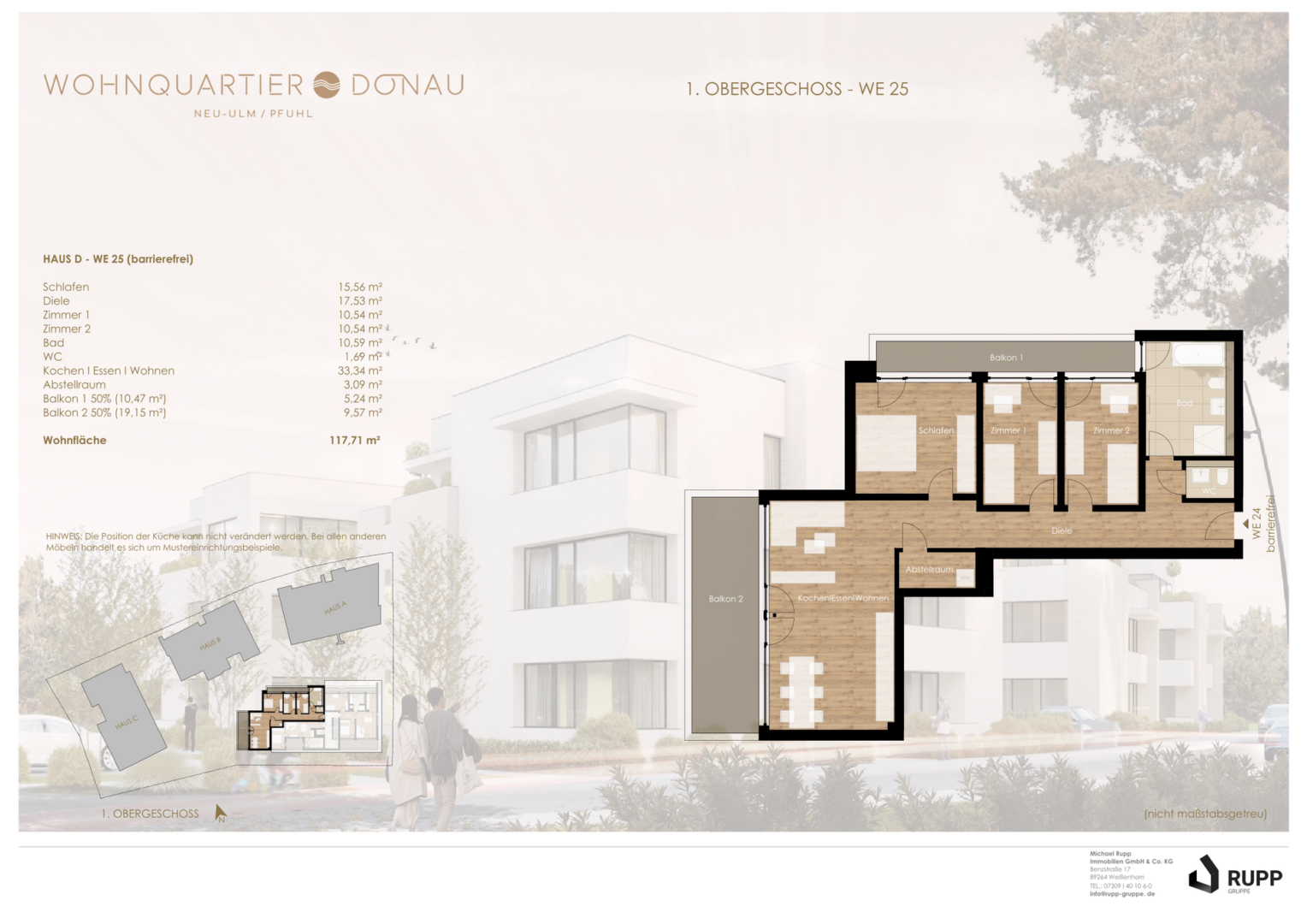 134224 BA2_Haus D_WQ Donau Pfuhl_Verkaufsplan_WE 25